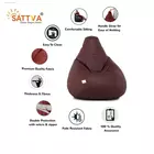 Sattva Classic XXXL Sitzsackbezug (ohne Füllung) in Kastanienbraun