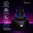 Sattva Gaming Bean Bag Cover (No Filling) Black And Royal Blue