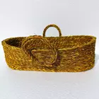 Vibrant Green Sabai Grass Basket | Eco-Friendly Woven Storage with Handles | Handmade Organizer Tote