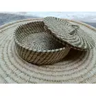 Sabai Grass Eco Friendly Basket - Handwoven Basket of Dry Palm Tree Leaves