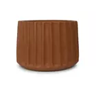 Terracotta ribbed planter