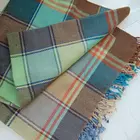 Multicolor woolen woven throws