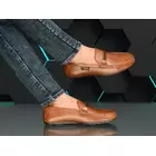 Tan Crust Leather Men's Shoe - Comfortable TPR Sole