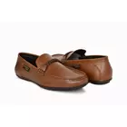 Tan Crust Leather Men's Shoe - Comfortable TPR Sole