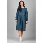 Blue Linen Options Long Dress M