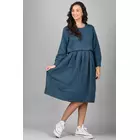 Blue Linen Options Long Dress M