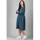 Blue Linen Options Long Dress M