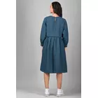 Blue Linen Options Long Dress M