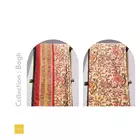 Rotes und gelbes Bagh-Bettlakenset aus hochwertiger Baumwolle