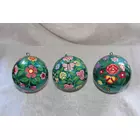 Décorations de Noël en papier mâché (lot de 3)