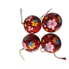 Adornos navideños de papel maché para decorar árboles (juego de 3)