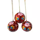 Adornos navideños de papel maché para decorar árboles (juego de 3)