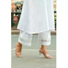 Kund - Weißes, weiches Kurta-Set aus Baumwolle