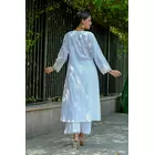 Nargis - Ensemble Kurta en coton blanc