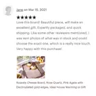 Rose Quartz Cheese Board  Pink