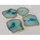 Aqua Achat Untersetzer 4er Set