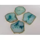 Aqua Achat Untersetzer 4er Set