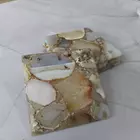 Golden Brown Agate Coasters