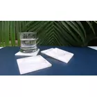 White Quartz Coasters Set of 4