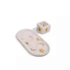 Lunar Moon Tray Set White Marble