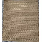 Hanwoven narural jute rug with RIB pattern