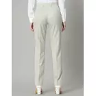 Slim Fit Poly Cotton Mid Waist Formell Byxa - Sage Green