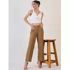 Brun byxa med normal passform