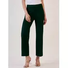 Bottle Green Straight Fit Trouser