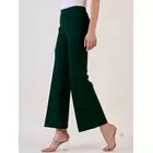 Bottle Green Straight Fit Trouser