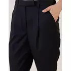 Black Pleated Above Ankle length Trouser