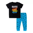 Minikult bomull för barn byxor och halvärmad T-shirt Combo set-Ljusblå