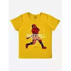 Minicult cotton kids Pants and Half sleeve T-shirt Combo set-Musturd Yellow