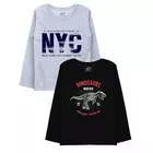 Minicult Cotton Printed Full Sleeve T Shirts for Boys(Pack of 2)