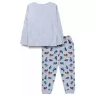 Minicult bomull helärmad t-shirt och pyjamas nattdräkt med söta tryck (paket med 1) Grå