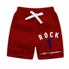Minicult Cotton Boys Shorts with Pockets and Drawstring (Pack of 1)-Red