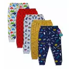 Minicult Boy's Regular Fit Pyjamasbyxor i bomull, flerfärgade (pack med 5)