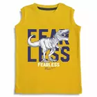 Minicult Printed Cotton Regular Fit Jersey Vest For Boys And Girls (Multicolor)-Yellow