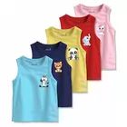 Chalecos de algodón para bebé de corte regular unisex de Minicult Basics en colores sólidos, multicolor (paquete de 5)