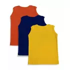 Minicult Printed Cotton Regular Fit Jersey Vest For Boys And Girls (Multicolor)-Yellow