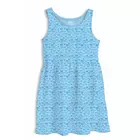 Robe sans manches en coton Minicult pour fille, imprimé intégral, bleu (lot de 1)