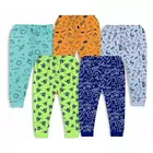 Pantalones de pijama de algodón Minicult con colores brillantes y divertidos estampados por todas partes para niños y niñas verde