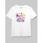 Minicult Cotton Holi T-shirt med halv ärm för familj (paket med 1)