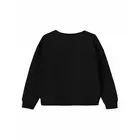 Minicult Black Cotton Printed Sweatshirt - Kids' Winter Wear