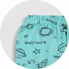 Minicult Cotton Regular Pyjama With Bright Colors And Fun All Over Prints For Boys & Girls Green Pack of 5 Pajamas
