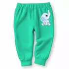 Pantalones de pijama de algodón Minicult con estampado integral para niños y niñas (diseños multicolores) (ajuste regular) (paquete de 5) rosa