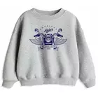 Minicult Cotton Printed Sweatshirts (Black, Pack of 2)