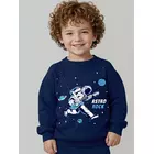 Minicult Unisex Fleece Round Neck Sweatshirt - Red (11-12 Years)
