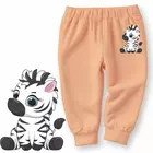 Pantalones de pijama de algodón Minicult con estampado integral para niños y niñas (diseños multicolores) (ajuste regular) (paquete de 5) rosa