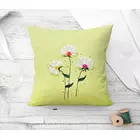 Cojín bordado Kantha con pájaros pintados a mano