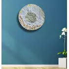 Vit färg Vintage 3D blommig design väggkonst